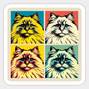 Ragamuffin Pop Art - Cat Lovers Sticker